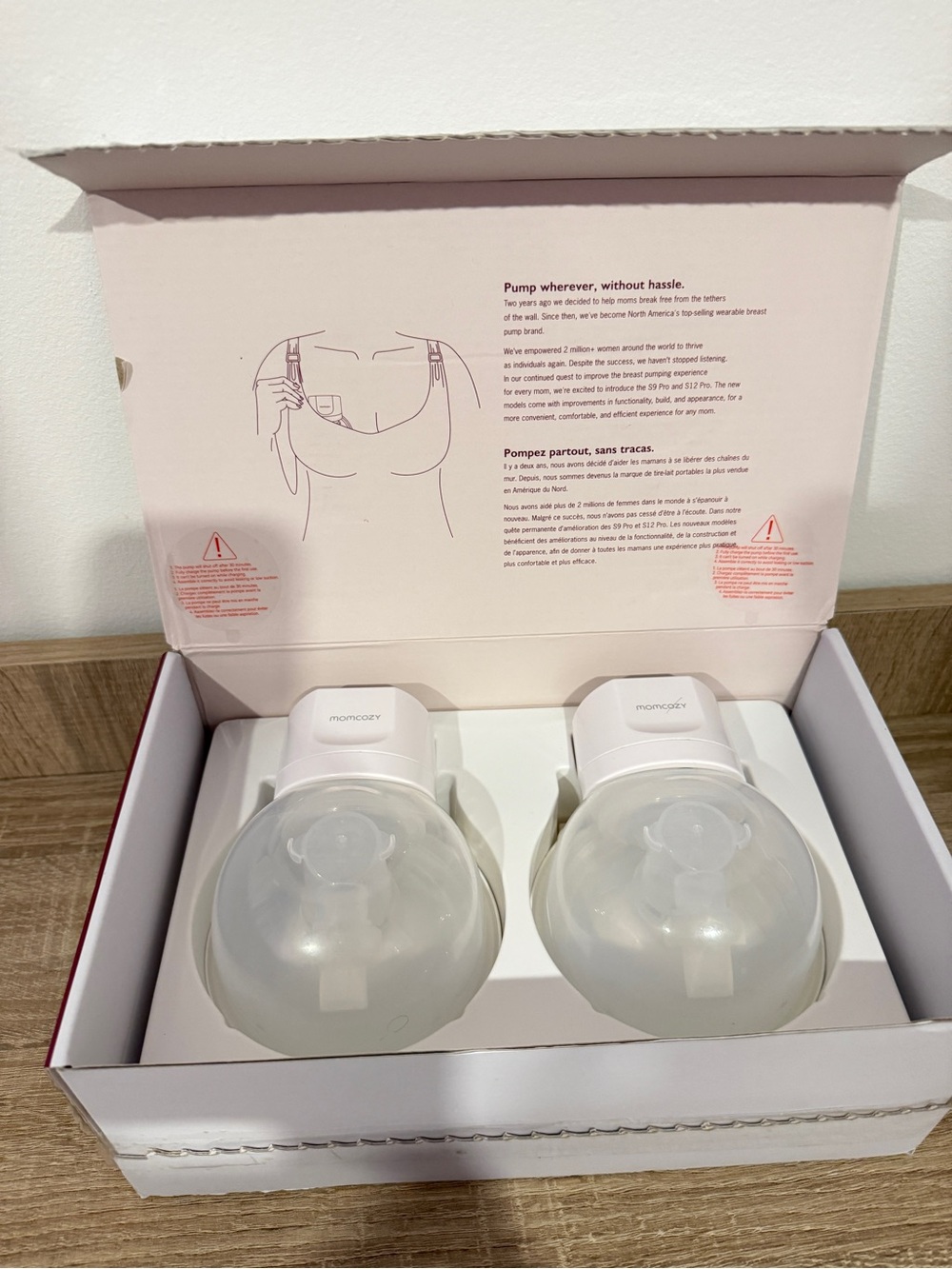 Momcozy S12 Double Electric Breast Pump - White